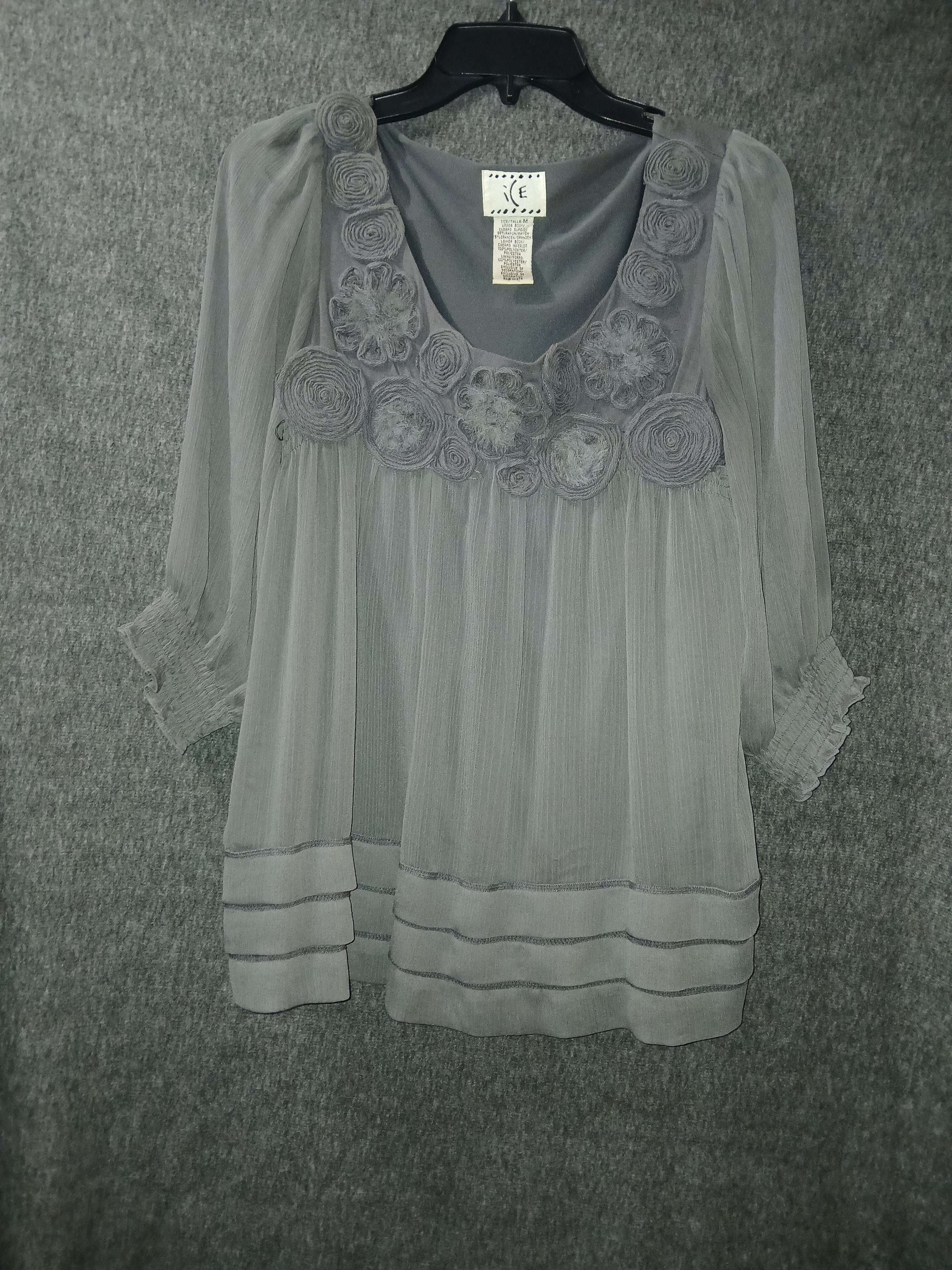 Grey Dress Top