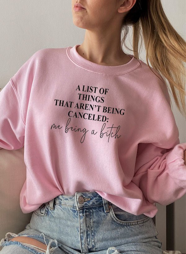 A List Of Things Sweat Shirt - CSB Designs