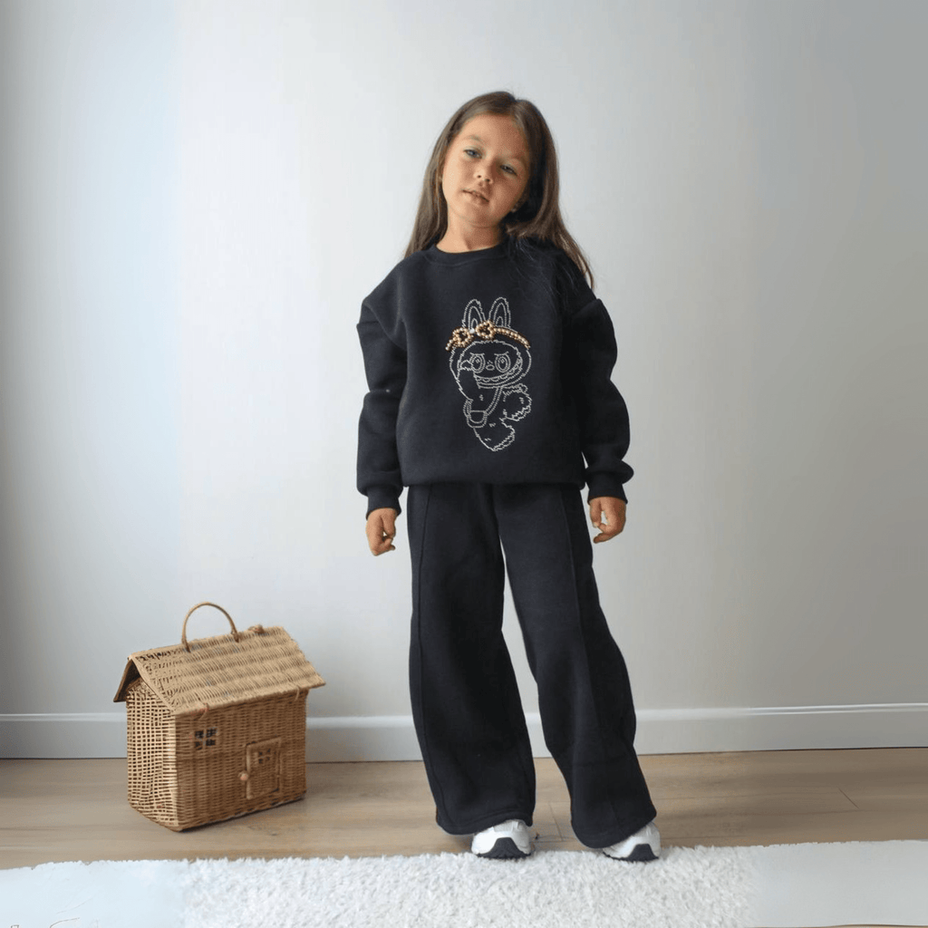 La - Bu - Bu Rhinestone Girls Casual Set - CSB Designs