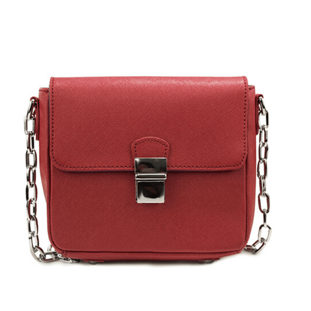 Tiny Leather Handbag - Cabernet - CSB Designs