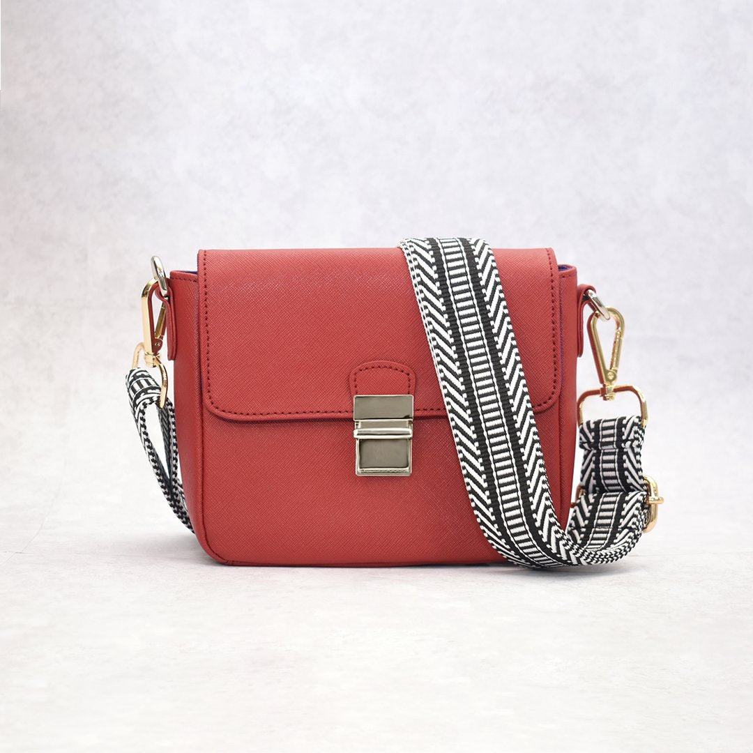 Tiny Leather Handbag - Cabernet - CSB Designs